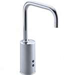 Lead Law Compliant Gooseneck Touchless Deck Mount Faucet With Mixer