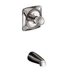 4-7/8 Wall Mount Non Diverter Spout Coralais Brushed Chrome