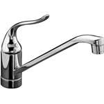 Lead Law Compliant 1 Handle Kitchen Faucet Less Spray Polished Chrome