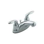 Lead Law Compliant 1.5 GPM 2 Handle 4 Lavatory Faucet With Pop Up Polished Chrome