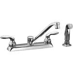 Lead Law Compliant 2 Handle Lever Kitchen Faucet Coralais Polished Chrome