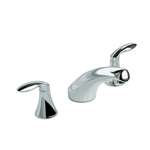 Lead Law Compliant 1.5 GPM 2 Handle Widespread Lavatory Less Pop Up Polished Chrome