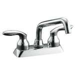 Lead Law Compliant 2 Handle Lever Faucet Coralais Polished Chrome