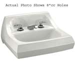 21 X 18 One Hole Vitreous China Lavatory Kingston White
