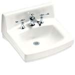 20 X 18 8 Vitreous China Lavatory Greenwich White