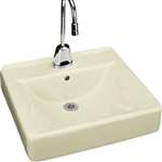 20 X 18 One Hole Vitreous China Lavatory Soho White