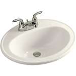 20 X 17 4 Vitreous China Lavatory Pennington Biscuit