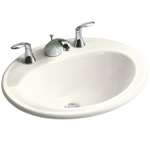 20 X 17 8 Vitreous China Lavatory Pennington Biscuit