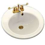19 4 Vitreous China Lavatory *BROOKL Biscuit