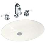19 X 15 Vitreous China Undercounter Lavatory Caxton White