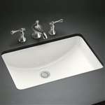 18 X 12 Vitreous China Undercounter Lavatory Ladena White