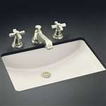 21 X 14 Vitreous China Undercounter Lavatory Ladena Biscuit