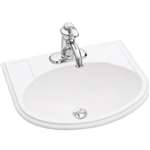 20 X 17 4 Self-Rimming Countertop Lavatory Devonshire White