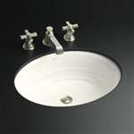 19 X 14 Cast Iron Undercounter ADA Lavatory *garamo Biscuit