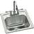 15 X 15 Two Hole 1 Bowl Self-Rimming Bar Sink Toccata Stainless Steel