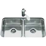 29 X 16 Double Bowl Stainless Steel Undercounter Kitchen Sink Undertone