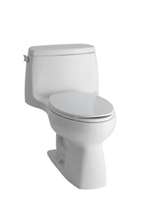 12 Elongated Bowl One Piece Closet White 1.28 Gallons Per Flush