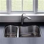 31-5/8X19-9/16 Undermont Stainless Steel Sink Staccato