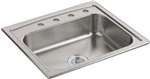 25X22X6 Toccata TM 1 Bowl Kitchen Sink