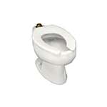 1.6 Elongated Bowl Lite Vitreous China Wellcomme White