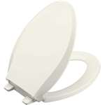 Elongated Bowl Plastic Closet Seat Cachet Biscuit