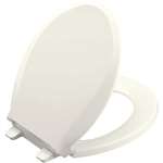 Round Front Plastic Closet Seat Cachet Biscuit
