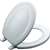 Round Front Wood Closet Seat Stonewood White