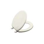 Round Front Wood Closet Seat Stonewood Biscuit