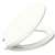 Elongated Bowl Plastic Closet Seat Lustra White