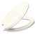 Elongated Bowl Plastic Closet Seat Lustra Biscuit
