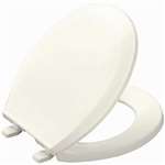 Round Front Bowl Plastic Closet Seat Lustra Biscuit