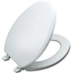 Elongated Bowl Wood Closet Seat Ridgewood White
