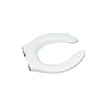 Elongated Bowl Plastic Closet Seat W/Ch *strong White