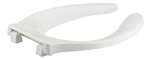 Elongated Bowl Plastic Seat Stainless Steel Check Hinge *strong