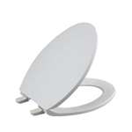 QR Elongated Bowl Closet Seat Brevia White