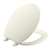 Brevia Round Front Closet Seat With Lid Biscuit