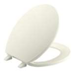 Brevia Round Front Closet Seat With Lid Biscuit