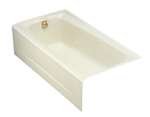 60 X 32 Left Hand Cast Iron Bath Mendota Biscuit