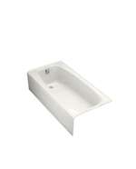 66 X 32 Left Hand Cast Iron Bath Dynametric White
