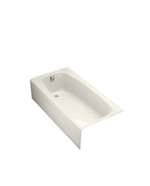 66 X 32 Left Hand Cast Iron Bath Dynametric Biscuit