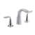 Lead Law Compliant 1.5 GPM 2 Handle Widespread Lavatory Faucet Polished Chrome