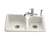 33 X 22 Four Hole Cast Iron Sink Efficiency Biscuit