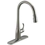 Lead Law Compliant 1.8 GPM Simplice Pull Down Kitchen Faucet