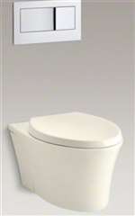 *veil One Piece White Elongated Bowl Closet Biscuit