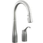 Lead Law Compliant 1.8 GPM Pull Down Kitchen Faucet Simplice