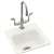 15 X 15 Three Hole Self-Rimming Entertainment Sink Northland White