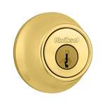 Single Cylinder Deadbolt Polished Brass