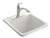 21 X 22 Two Hole Self-Rimming Utility Sink *parkfa White