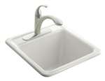 21 X 22 Two Hole Self-Rimming Utility Sink *parkfa White