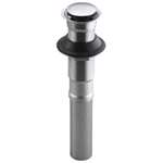 Clicker Drain Less Overflow Chrome
